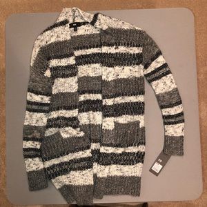 Black/Grey/White Cardigan